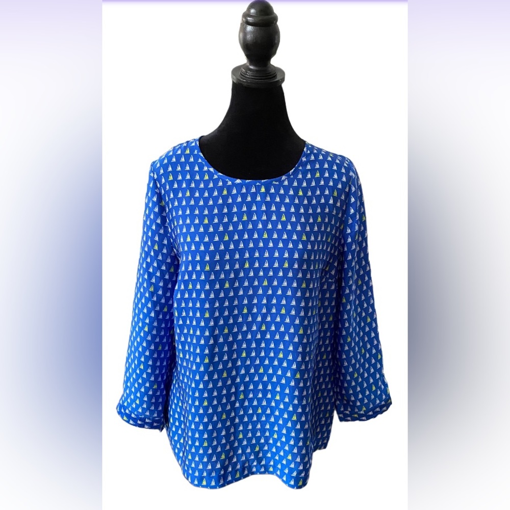 Merona: Sailboat Nautical Blouse